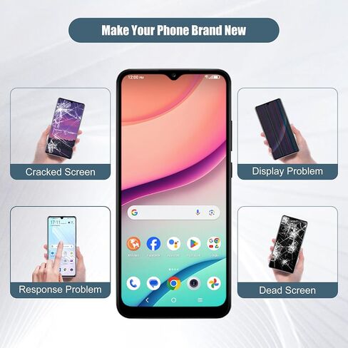 شاشة LCD رقمية متوافقة مع TCL K24 K23 T434D T434W (مع إطار) شاشة LCD مقاس 6.56 بوصة تعمل باللمس مع أدوات in Kuwait