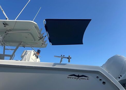 6.5 × 5.5 أسود SS100 حامل قضيب واحد ستيرن قارب مركز وحدة التحكم ظل الشمس in Kuwait