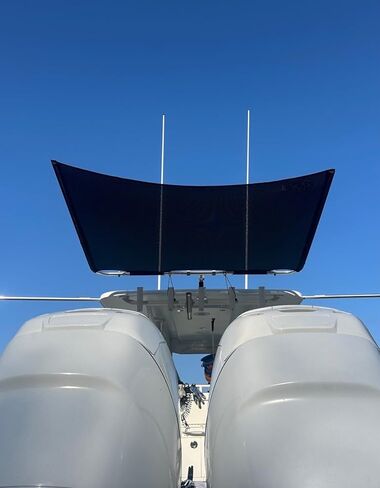 6.5 × 5.5 أسود SS100 حامل قضيب واحد ستيرن قارب مركز وحدة التحكم ظل الشمس in Kuwait