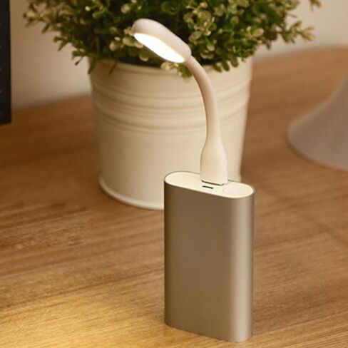 المحمولة USB معقوفة LED مصباح القراءة ليلة صغيرة ضوء القراءة مصباح لبنوك الطاقة استخدام 360 درجة دوران سطح المكتب USB ضوء in Kuwait