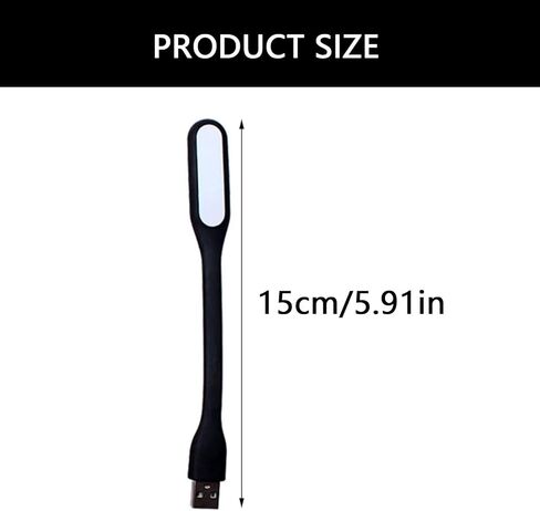 المحمولة USB معقوفة LED مصباح القراءة ليلة صغيرة ضوء القراءة مصباح لبنوك الطاقة استخدام 360 درجة دوران سطح المكتب USB ضوء in Saudi Arabia
