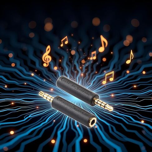 قطعتان من محول CTIA إلى OMTP باللون الأسود مقاس 3.5 ملم، وملحقات سماعات الرأس in Saudi Arabia