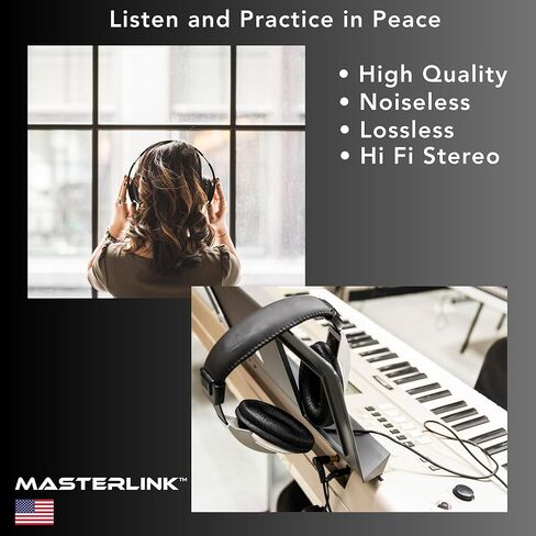 MASTERLINK 1/8 بوصة (1/4 بوصة) ذكر إلى 3.5 مم (1/8 بوصة) محول مقبس صوت ستيريو أنثى لكابل Aux، مضخم الجيتار، سماعة الرأس، عبوتان in Saudi Arabia