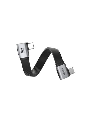 كابل USB4 بطول 0.33 قدم 90 درجة من Hagibis، نقل بيانات 80 جيجابت في الثانية، شاشة فيديو 8K@60 هرتز، كابل USB-C للشحن السريع بزاوية قائمة 240 وات، كابل USB 4 V2.0 لهاتف iPhone 17 16 15 Pro Max، iPad Pro، Thunderbolt 5/4 in Saudi Arabia