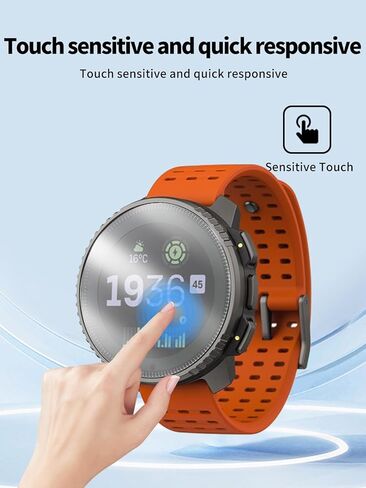 Screen Protector for Suunto Vertical 2 Smart Watch, 9H Tempered Glass Film Anti-Scratch Anti-Fingerprint High Sensitive, 3-Pack in Saudi Arabia