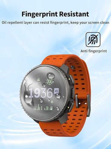 Screen Protector for Suunto Vertical 2 Smart Watch, 9H Tempered Glass Film Anti-Scratch Anti-Fingerprint High Sensitive, 3-Pack in Saudi Arabia