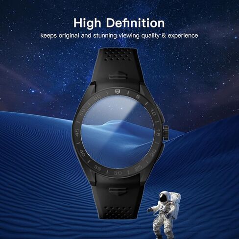 3 Pack Screen Protector for TAG Heuer Connected Calibre E5 45mm Smart Watch, 9H Hardness Tempered Glass for Connected Calibre E5 SmartWatch,2.5D Round Edge,Anti-Scratch, Bubble Free, HD Clarity in Saudi Arabia