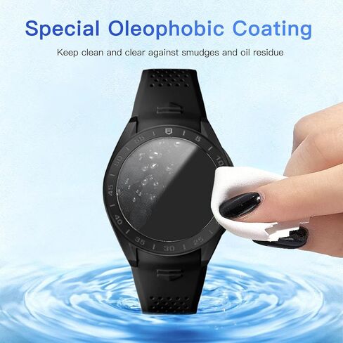 3 Pack Screen Protector for TAG Heuer Connected Calibre E5 45mm Smart Watch, 9H Hardness Tempered Glass for Connected Calibre E5 SmartWatch,2.5D Round Edge,Anti-Scratch, Bubble Free, HD Clarity in Saudi Arabia