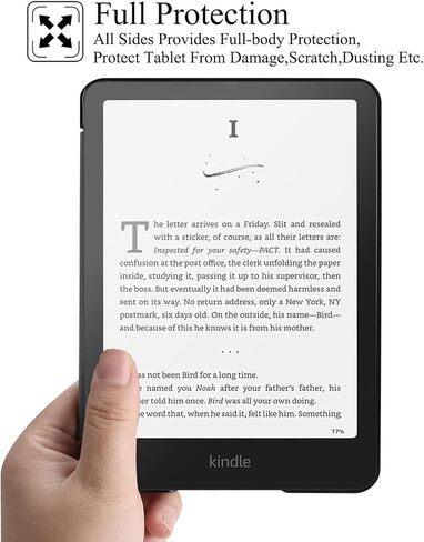 حافظة لجهاز Kindle Paperwhite 2024، جلد PU خفيف الوزن مع حافظة للنوم/الاستيقاظ التلقائي لجهاز Kindle Paperwhite مقاس 7 بوصات (الجيل الثاني عشر، 2024) وإصدار Kindle Colorsoft Signature (وردي القماش) in Kuwait