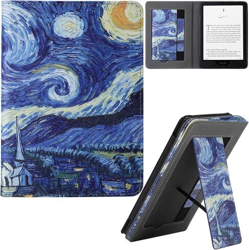 حافظة لجهاز Kindle Paperwhite 2024، جلد PU خفيف الوزن مع حافظة للنوم/الاستيقاظ التلقائي لجهاز Kindle Paperwhite مقاس 7 بوصات (الجيل الثاني عشر، 2024) وإصدار Kindle Colorsoft Signature (وردي القماش) in Kuwait