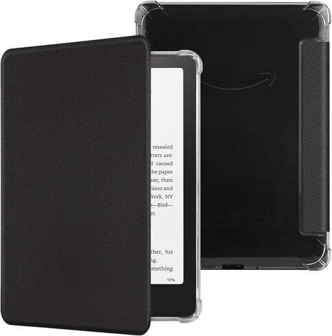 حافظة لجهاز Kindle Paperwhite 2024، جلد PU خفيف الوزن مع حافظة للنوم/الاستيقاظ التلقائي لجهاز Kindle Paperwhite مقاس 7 بوصات (الجيل الثاني عشر، 2024) وإصدار Kindle Colorsoft Signature (وردي القماش) in Kuwait