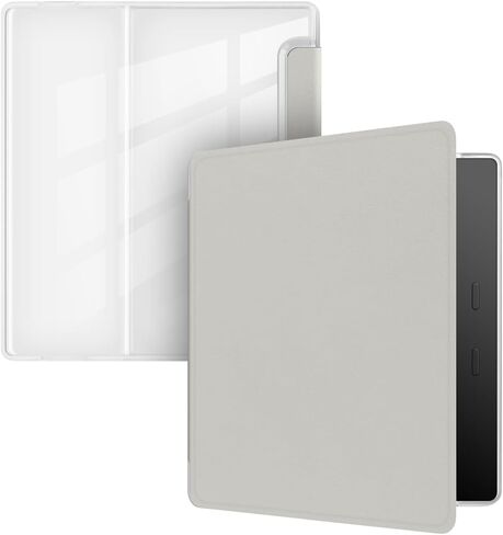 Case for 7 inch Kindle Oasis 9th/10th Gen 2017/2019, Ultra Slim Cover with Auto Sleep and Wake, Clear Soft TPU Case Compatible Model:CW24WI/S8IN4O in Saudi Arabia
