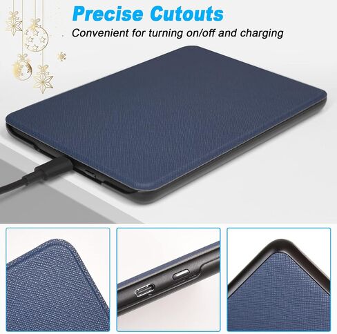 Case for Kindle 6"(11th Generation, 2024/2022 Release),Premium PU Leather, Ultra Thin and Lightweight Smart Protective Durable Cover with Auto Sleep Wake Feature, Purple in Saudi Arabia