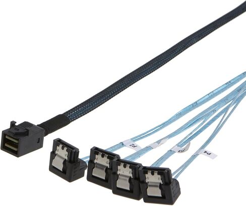 CableCreation Internal HD Mini SAS (SFF-8643 Host) إلى 4 حزم SATA مع كابل SATA III 2Pack in Saudi Arabia