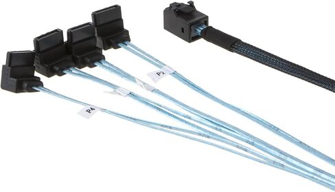 CableCreation Internal HD Mini SAS (SFF-8643 Host) إلى 4 حزم SATA مع كابل SATA III 2Pack in Saudi Arabia