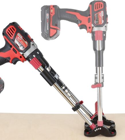 Milescraft 1318 Drillmate Portable Drillling Guide - مرفق حفر دقيق للزاوية أو الثقوب المستقيمة ، مرفق دليل الحفر القابل للتعديل ، ضغوط الحفر المحمولة مع 3/8 "تشاك in Saudi Arabia