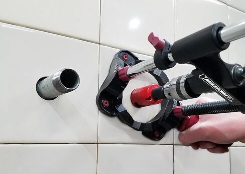 Milescraft 1318 Drillmate Portable Drillling Guide - مرفق حفر دقيق للزاوية أو الثقوب المستقيمة ، مرفق دليل الحفر القابل للتعديل ، ضغوط الحفر المحمولة مع 3/8 "تشاك in Saudi Arabia