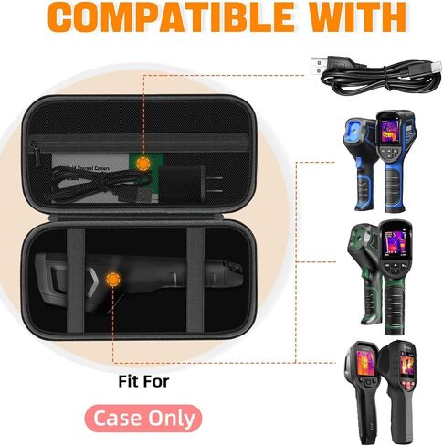 Hard Case for FLIR TG165-X/AMPBANK H128 / TOPDON TC004 Mini/HSFTOOLS F2W - Dedicated Protective Storage for Thermal & Infrared Cameras (Case Only) in Saudi Arabia