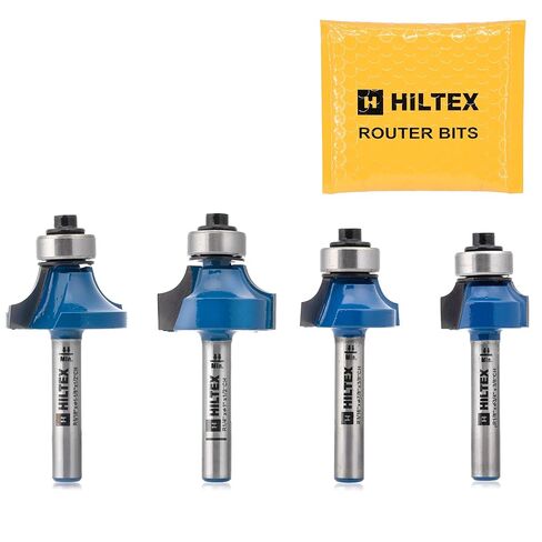 مجموعة لقم توجيه HILTEX 10107H Cove Box، 8 قطع، ساق 1/4 بوصة، لقمة توجيه نصف قطرها فلوت مزدوج، أنف مستدير، أداة النجارة، قطر 1/4 بوصة 5/16 بوصة 3/8 بوصة 1/2 بوصة 5/8 بوصة 3/4 بوصة 7/8 بوصة 1 بوصة in Kuwait