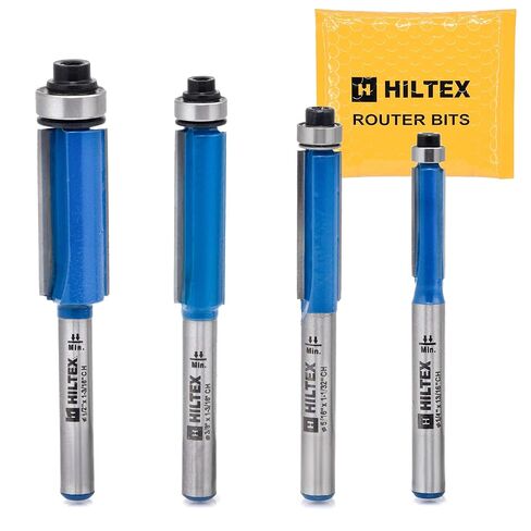 مجموعة لقم توجيه HILTEX 10107H Cove Box، 8 قطع، ساق 1/4 بوصة، لقمة توجيه نصف قطرها فلوت مزدوج، أنف مستدير، أداة النجارة، قطر 1/4 بوصة 5/16 بوصة 3/8 بوصة 1/2 بوصة 5/8 بوصة 3/4 بوصة 7/8 بوصة 1 بوصة in Kuwait