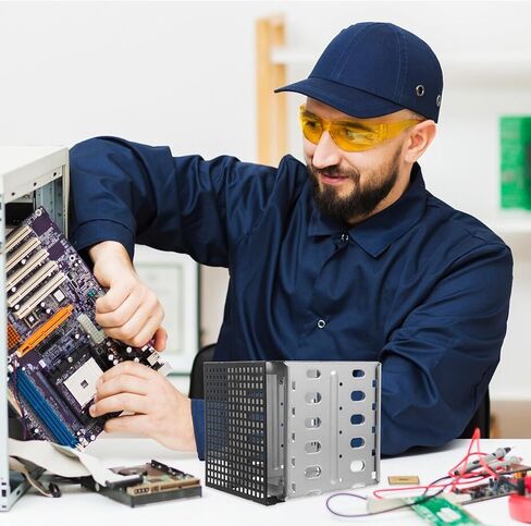 حامل قرص صلب مقاس 5 بوصات متعدد الطبقات لمحرك الأقراص الصلبة لأجهزة الكمبيوتر المكتبية مقاس 5.25 بوصة، صندوق تخزين متوافق مع جهاز تعدين Chia in Saudi Arabia