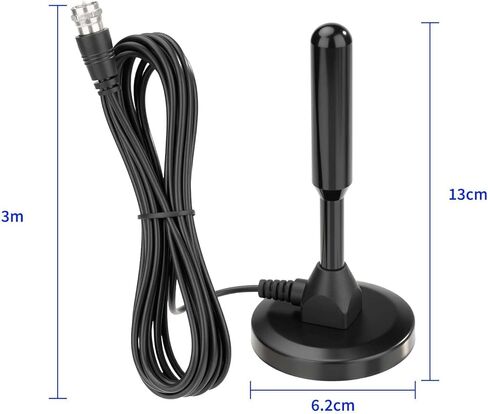 Superbat FM Antenna Replacement for Home Stereo Radio Receiver Indoor for Yamaha Pioneer Onkyo Marantz Sherwood Indoor FM Radio AV Audio Video Bluetooth Home Theater Receiver Tuner in Kuwait