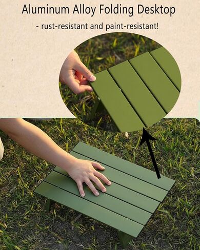 Portable Mini Beach Folding Table, Small Side Table with Carry Bag for Outdoor Picnic Camping in Saudi Arabia