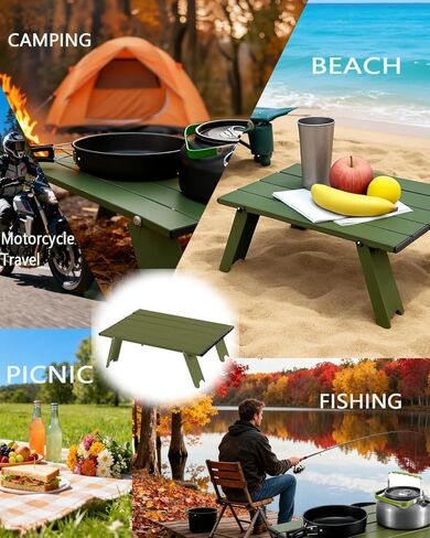 Portable Mini Beach Folding Table, Small Side Table with Carry Bag for Outdoor Picnic Camping in Saudi Arabia