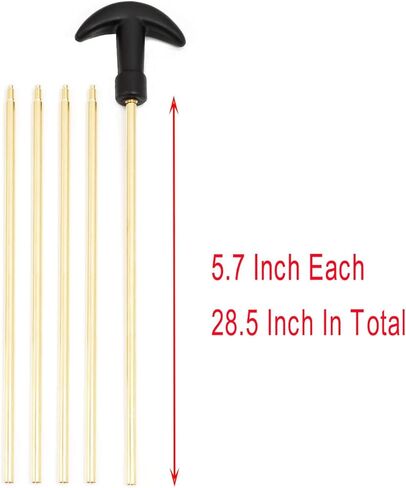 .30 Cal/7.62MM .223 Cal/5.56 Rifle Gun Cleaning Kit with Bore Chamber Brushes Cotton Mops Nylon Brushes Metal Pick Kit Brass Cleaning Rods and Jags in Zippered Case in Saudi Arabia