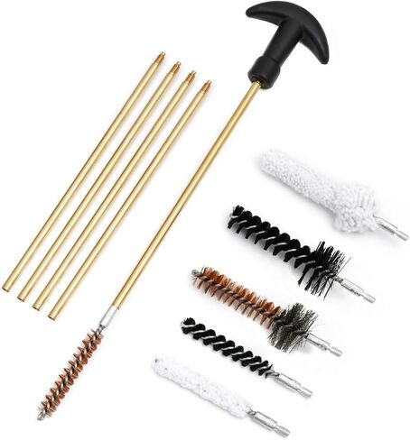 .30 Cal/7.62MM .223 Cal/5.56 Rifle Gun Cleaning Kit with Bore Chamber Brushes Cotton Mops Nylon Brushes Metal Pick Kit Brass Cleaning Rods and Jags in Zippered Case in Saudi Arabia