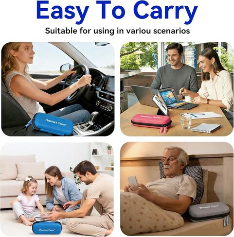 Insulin Pen Cooler Travel Case with 2 x 90g TSA Approved Ice Packs, Diabetic Medication Insulated Cooling Bag for Insulin Pens and Diabetic Supplies Storage, Compact for Daily Life and Trips Blue in Kuwait