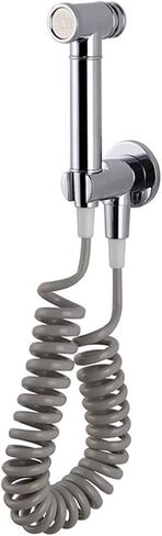 HandSpray kit Compatible with Portable Toilet shattaf Cloth Diaper sprayers Compatible with Optimal Personal Hygiene T-Adapter Valve Hose Holder Chrome Wall Mounted in Kuwait