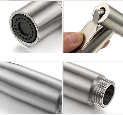 Compatible with Personal Hygiene Toilet Cleaning Pet Bath Cloth Diaper Mop Pool - 304 Stainless SteelHose Shower SetThree Piece Set Wall Mounted in Kuwait