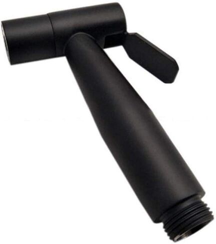 Sprayer Kit Hand Held ShowerTap Spray - Black Stainless SteelThree-Piece Toilet Mate Flusher Spray Gun with Stainless Steel Tube Wall Mounted in Kuwait