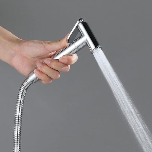 Sprayer for Toilet, Toilet Concealed Hot and ColdSpray Set, Bathroom Handheld Sprayer Kit, Cloth Diaper Sprayer Set, for Toilet Washing, Pets Shower and Feminine Hygiene,Chrome in Kuwait