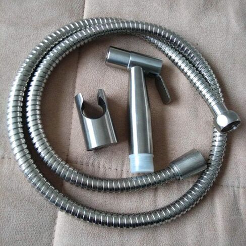 Washable HandheldCloth Diaper Sprayer - Stainless Steel Hand Shower FlushShower Nozzle Spray Gun Shower Set Wall Mounted in Kuwait