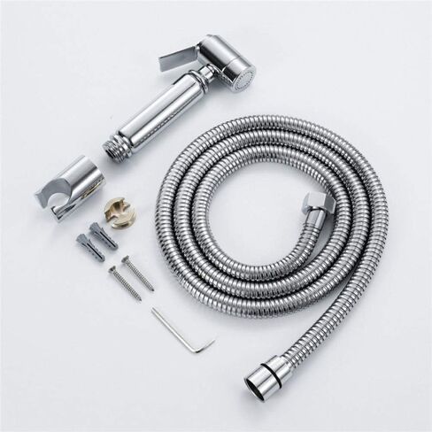 مربع الصحافة جولة فوهة المرحاض فلاشينغ صنبور البخاخ الضغط الكامل ومانع للتسرب مجموعة بخاخ المرحاض المحمولة، باليد القماش حفاضات البخاخ للمرحاض، من السهل أن أنا in Kuwait