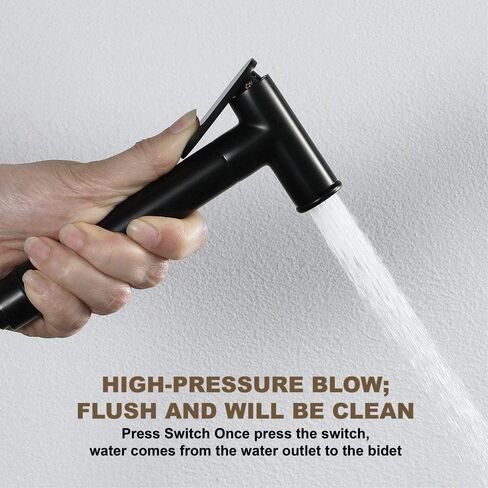 Round High Pressure Nozzle HandheldSprayer Set,Portable Shower Shattaf,Shower Cloth Diaper Spray Attachment,Toilet Cleaner,Pressure Control in Saudi Arabia