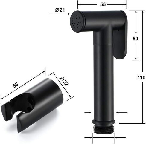 Round High Pressure Nozzle HandheldSprayer Set,Portable Shower Shattaf,Shower Cloth Diaper Spray Attachment,Toilet Cleaner,Pressure Control in Saudi Arabia