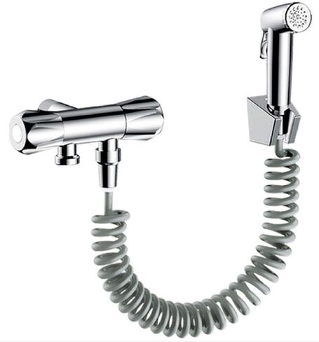 Thermostatic ChromeDouche Set -Cleaning and WashingABS Stainless Steel pressurized Spray Gun with Spring Hose Wall Mounted in Saudi Arabia