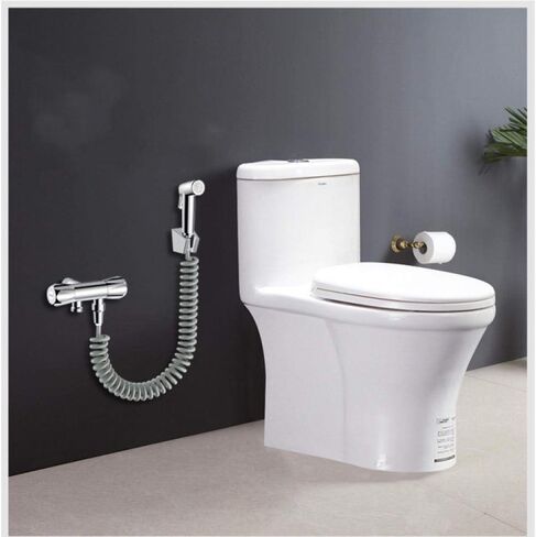 Thermostatic ChromeDouche Set -Cleaning and WashingABS Stainless Steel pressurized Spray Gun with Spring Hose Wall Mounted in Saudi Arabia