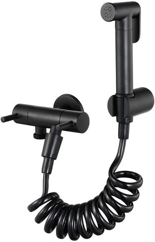 Hand HeldSprayer for Black Brass BodyAttachment with Precision Pressure Control Jet Spray-Ergonomic HandheldFor Toilet-Toilet Water Sprayer and Hose in Saudi Arabia