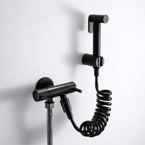 Hand HeldSprayer for Black Brass BodyAttachment with Precision Pressure Control Jet Spray-Ergonomic HandheldFor Toilet-Toilet Water Sprayer and Hose in Saudi Arabia