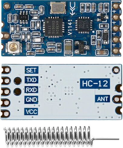 5 قطعة HC-12 433 ميجا هرتز SI4463/SI4438 وحدة المنفذ التسلسلي اللاسلكي 1000 متر استبدال بلوتوث بهوائي in Saudi Arabia