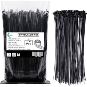 Zip Ties 400 Pack (4", 6", 8", 12") – Assorted Cable Ties for Cable Management, Wire Organization, Electrical Accessories, Garden & Home Improvement, UV Resistant GripLock Ties BY OPM Premium in Saudi Arabia