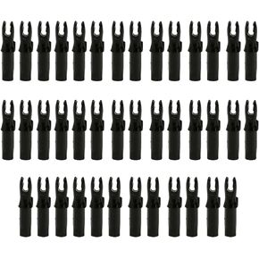 60 حزمة سهم الرماية Nock ID 6.2 مللي متر/.244 "البلاستيك إدراج السهم Nocks الذيل DIY بها بنفسك الصيد الرماية لقوس منحني مجمع in Kuwait