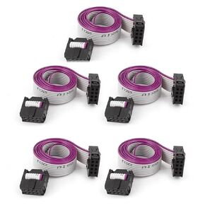 5 قطعة FC8P 8-Pin IDC تمديد المقبس سلك كابل الشريط المسطح 40 سنتيمتر 16 بوصة in Kuwait