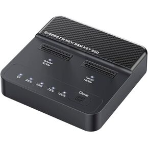 Cloner Dual-Bay NVME M.2 M-Key to USB-C Type-C One-Click Offline Clone Backup Enclosure 20Gbps Hyper Vertical Duplicator in Kuwait