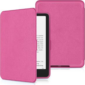Premium PU Protective Case with Auto Wake/Sleep Function -Raspberry in Saudi Arabia