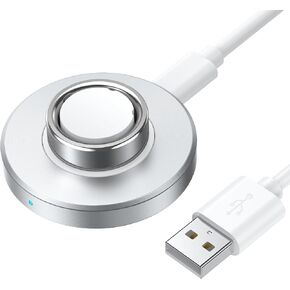 Compatible with O-ra Ring Gen 4 Charger, Fast and Safe Charging Dock with USB-C Cable, Silicone Anti-Slip Base Design, Essential for O-ra Ring 4 Users (Silver,Size 6) in Kuwait